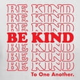 thumbnail image 3 of Teelocity Be Kind Repeat Graphic T-Shirt (X-Large - Standard Fit, White Red Type), 3 of 4