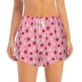thumbnail image 2 of Fotbe Strawberry and Ladybugs Womens High Waist Running Shorts Athletic Workout Quick Dry Shorts for Women with Pockets Gym Yoga Summer Shorts-XX-Large, 2 of 9