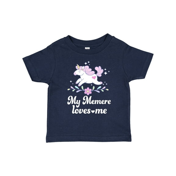 Inktastic My Memere Grandma Loves Me Unicorn Girls Toddler T-Shirt