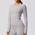 thumbnail image 4 of Women's Slim Fit Long-Sleeve Active Set - Stretchy Moisture-Wicking Yoga & Gym Wear, 4 of 6