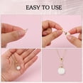 thumbnail image 5 of BZUEPRS 4 Pcs Pendant Clasp for Necklace, 925 Sterling Silver Bail Connector with Loop Charm Clasp Necklace Clasp Jewelry Clasp Connectors Pinch Bails for Pendants Jewelry Making (Silver), 5 of 14