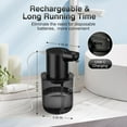 thumbnail image 4 of Dispensador Automático de Jabón Sin Contacto, Dispensador de Jabón de Manos Espumoso Ajustable de 4 Niveles, Dispensador Automático de Jabón de Montaje en Pared, Negro, 4 of 5