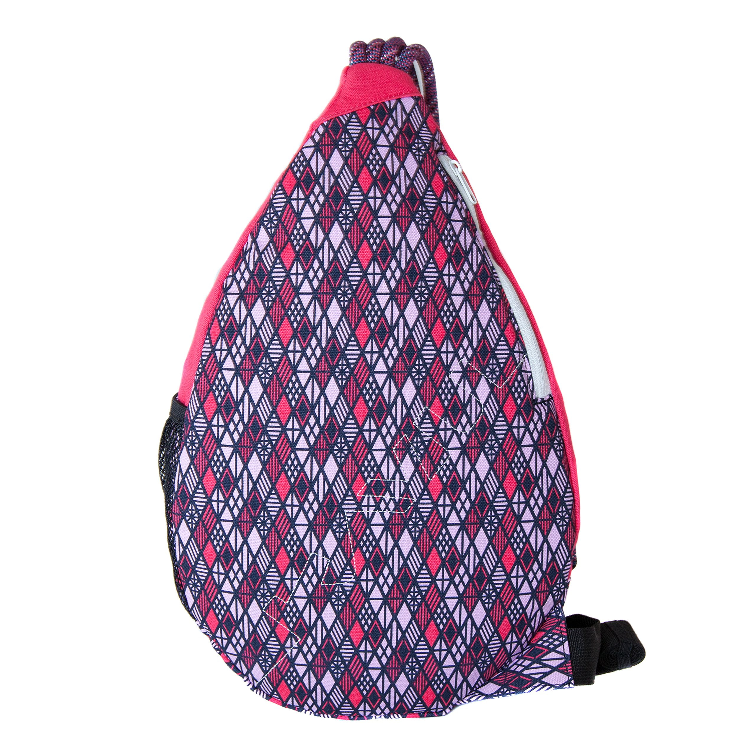 KAVU Paxton Pack Rope Sling Crossbody Bag Pink Flamingo