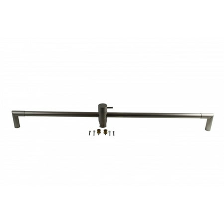 - Bathroom Handheld Shower Slide Bar Satin Nickel Brass 30