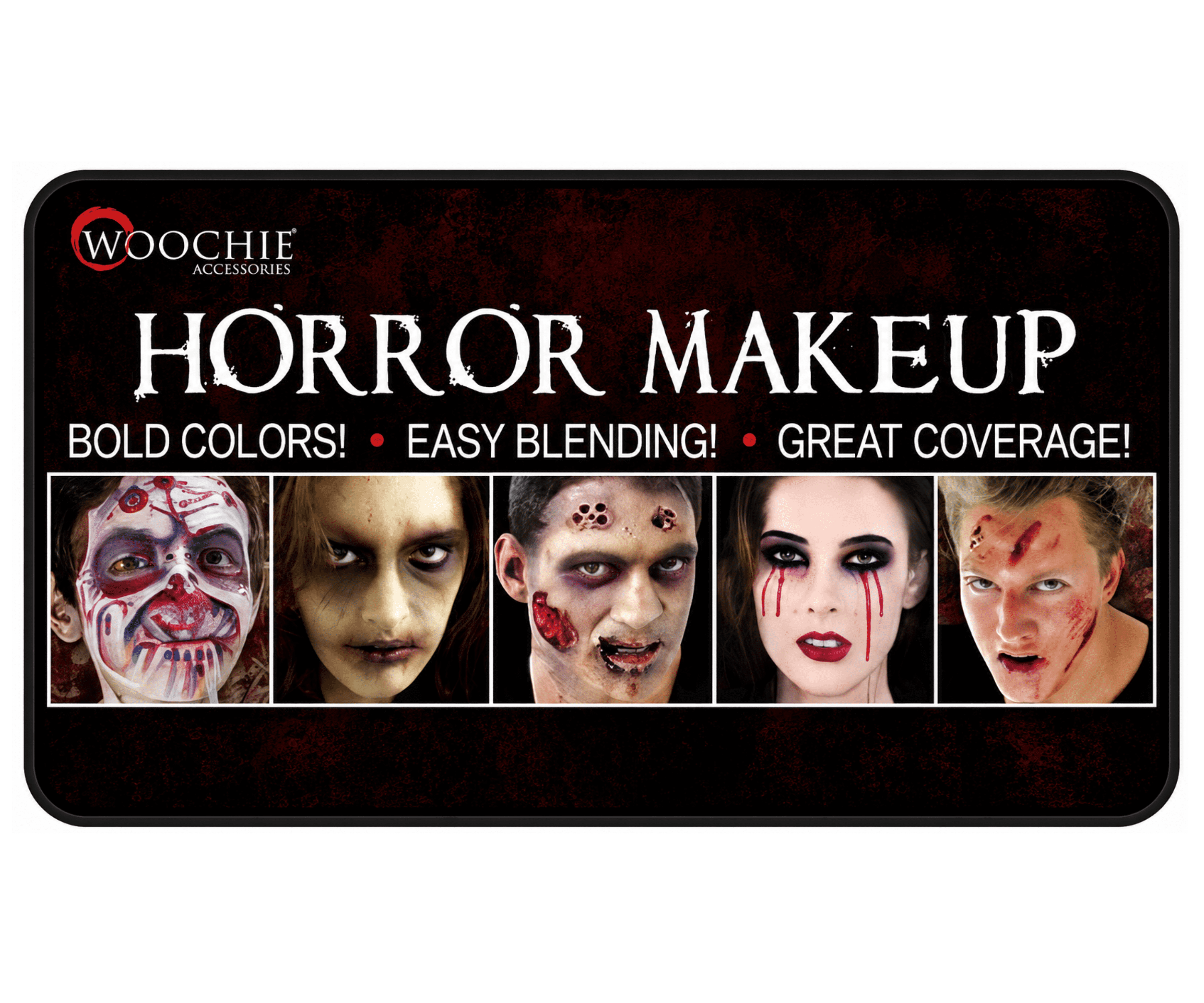 Woochie 6 Color Halloween Horror Makeup Palette with Brush