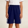 thumbnail image 4 of HOMADLES Boys Athletic Shorts, Soccer Shorts Boys Elastic Waist Lightweight Short Pants Outdoor Gym Running Shorts Boys Active Shorts Navy 11-12 T, 4 of 9