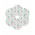 thumbnail image 7 of 13 Inch Round Placemats Set of 6, Teal Red Jellyfish Coastal Non Slip Heat Insulation PP Table Mats, Summer Beach Coral Starfish Nautical Washable Place Mats for Kitchen Dining Party Table Decor, 7 of 7