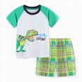 thumbnail image 7 of Toddler Boy Short Sets Outfits Kids Cotton Short Sleeve Shirt Shorts Set Baby Boy Casual Summer Outfit 2-7 Years, 7 of 7