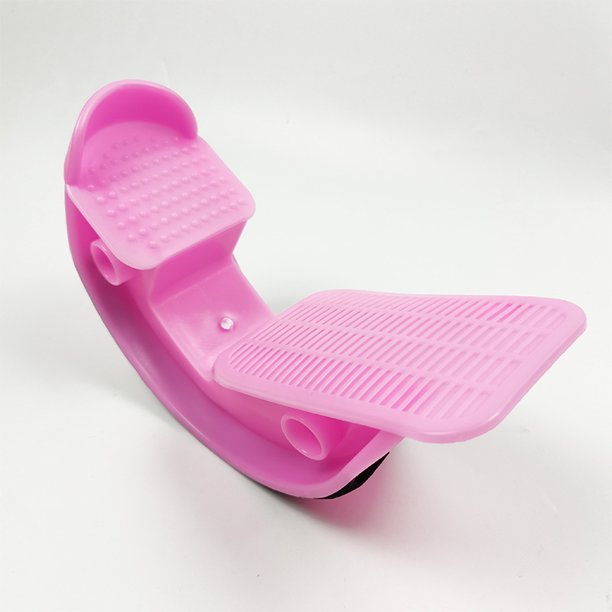 Pie basculante para pantorrilla con masajeador con púas - para fascitis plantar, tendinitis de Aquiles - Pantorrilla, pie, talón y tobillo - Alivio del dolor en la parte inferior de la pierna - Rosa JAMW Sencillez