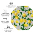 thumbnail image 4 of Kll Octagon Drink Coasters Set Of 4,Pu Leather Absorbent Coasters Set Decorative Coffee Cup Coasters Housewarming Gift For Home Decor-Lemon Seamless Pattern Oil Painting Effect, 4 of 9