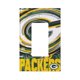 thumbnail image 1 of Panel de interruptores de pared con marco romano de cuero simple para interruptores de luces Packers Switching Panel de interruptores de luz simple, doble o con tirador, 1 of 8
