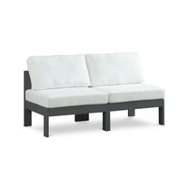 Meridian Furniture Nizuc White Outdoor Patio Modular Sofa