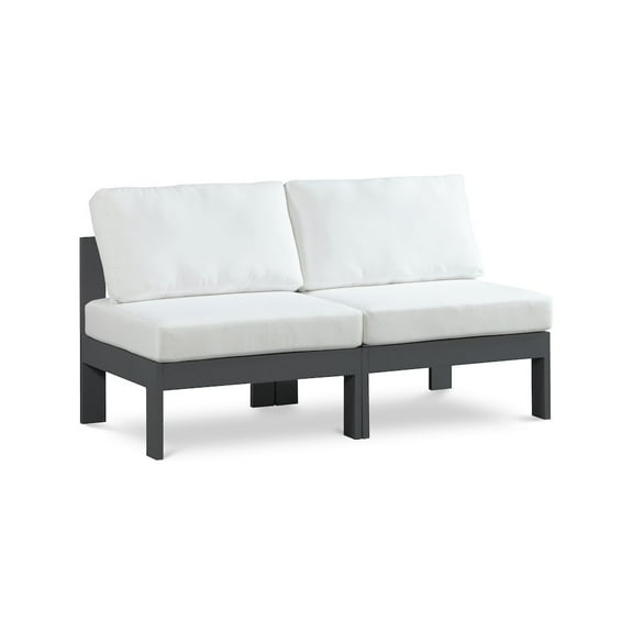 Meridian Furniture Nizuc White Outdoor Patio Modular Sofa