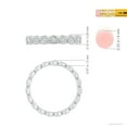 thumbnail image 4 of ANGARA Natural Diamond Eternity Ring for Women, Girls in 14K White Gold, Ring Size- 5.5 (Color-HSI2, Size: 2.1mm) April Birthstone Jewelry Gift for Her Birthday, Engagement, Wedding, Anniversary, 4 of 10