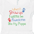 thumbnail image 4 of Inktastic Awesome Like Poppa Girls Baby Dress, 4 of 5