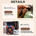 thumbnail image 3 of HLONK Tea   1000ML Vintage Floral Pattern Stainless Steel Insulated Teapot  Built-In Infuser  Wooden Handle, 3 of 7