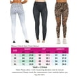 thumbnail image 2 of Uhndy Womens 7/8 Length Leopard Yoga Pants High Waist Basic Active Leggings Gymwear Athleticwear Moisture-Wicking white S, 2 of 2