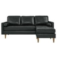 thumbnail image 4 of Valour 78" Leather Apartment Sectional Sofa, 4 of 7