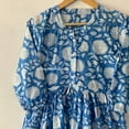 thumbnail image 4 of Blue Kitty Printed Dress Handblock Print Dress, Block Print Dress, Cotton Dress, Handmade Dresses, Pure cotton Dresses, 4 of 5