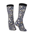 thumbnail image 3 of Goofa Daisies Flowers Printed Men's Crew Socks, Soft Durable Breathable Moisture-Wicking with Odor Control Cotton socks, 3 of 9