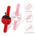 thumbnail image 4 of Toyvian 2pcs Kids Slap Bracelets with Plush Purse Ladybug Wallet Wristband Jungle Party Favors Mini Stuffed Animal Pouch, 4 of 7