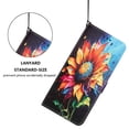 thumbnail image 7 of Leather For Samsung Galaxy A27 5G 6.7-inch Wallet Case Embossed Painted Butterflys&Flowers Pattern, With Card Holder,Wristband,Magnetic Clasp Kickstand Folio Cover,Color-1,For Galaxy A27 (5G), 7 of 7
