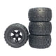thumbnail image 1 of Neumáticos para coche RC Neumáticos Ruedas 1/16 1/12 1/14 Ensamblaje Modificado Repuestos Rueda para HBX negro, 1 of 9