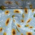 thumbnail image 6 of Blue Yellow Sunflower Cloth Napkins, Summer Botanical Farmhouse Floral Washable and Reusable Dinner Napkins Set of 2, Table Napkin for Kitchen Party Birthday Wedding Hotel Housewarming 20"x20", 6 of 9