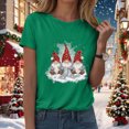 thumbnail image 3 of Towmus Christmas Shirts for Women Casual Graphic Crew Neck Tee Shirt Fall Tops Short Sleeve Clothes, 3 of 5