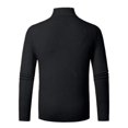 thumbnail image 4 of JTieacloth Cardigan Sweater Men's Quarter Zip Sweater Slim Fit Casual Knitted Turtleneck Pullover Neck Sweater(Black), 4 of 4