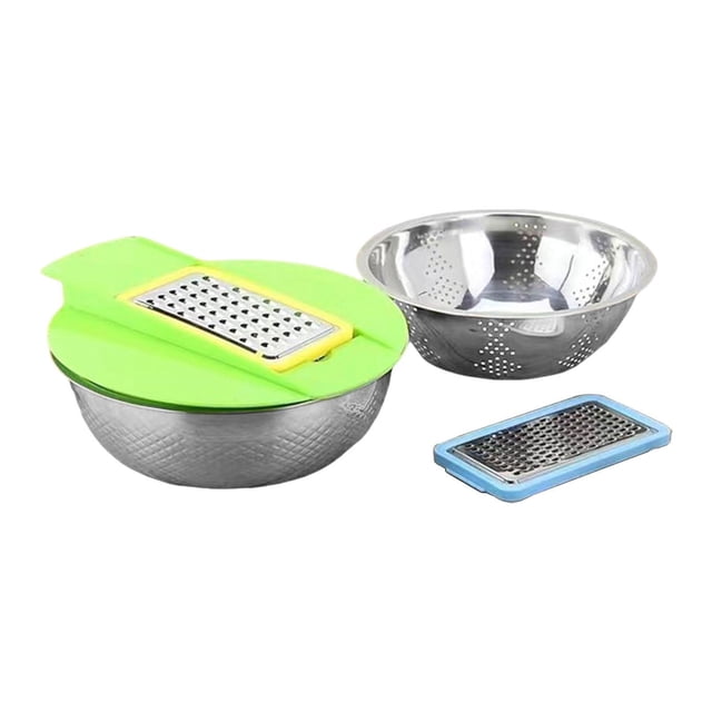 Colador con recipiente para mezclar, colador de alimentos, tazón, arroz, cesta para lavar frutas y verduras, utensilio de cocina para verduras, zanaho