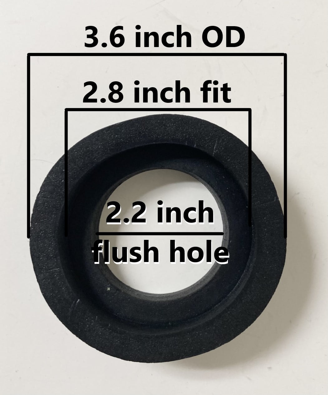 Rubber Gasket, Toilet Tank To Bowl Gasket Mounting Kit 2.5 inch, Two