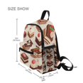 thumbnail image 3 of FORMRS School Backpack with Front Zippered Pocket 12" Student Travel Daypack, Cute Chocolate Cakes, 3 of 6