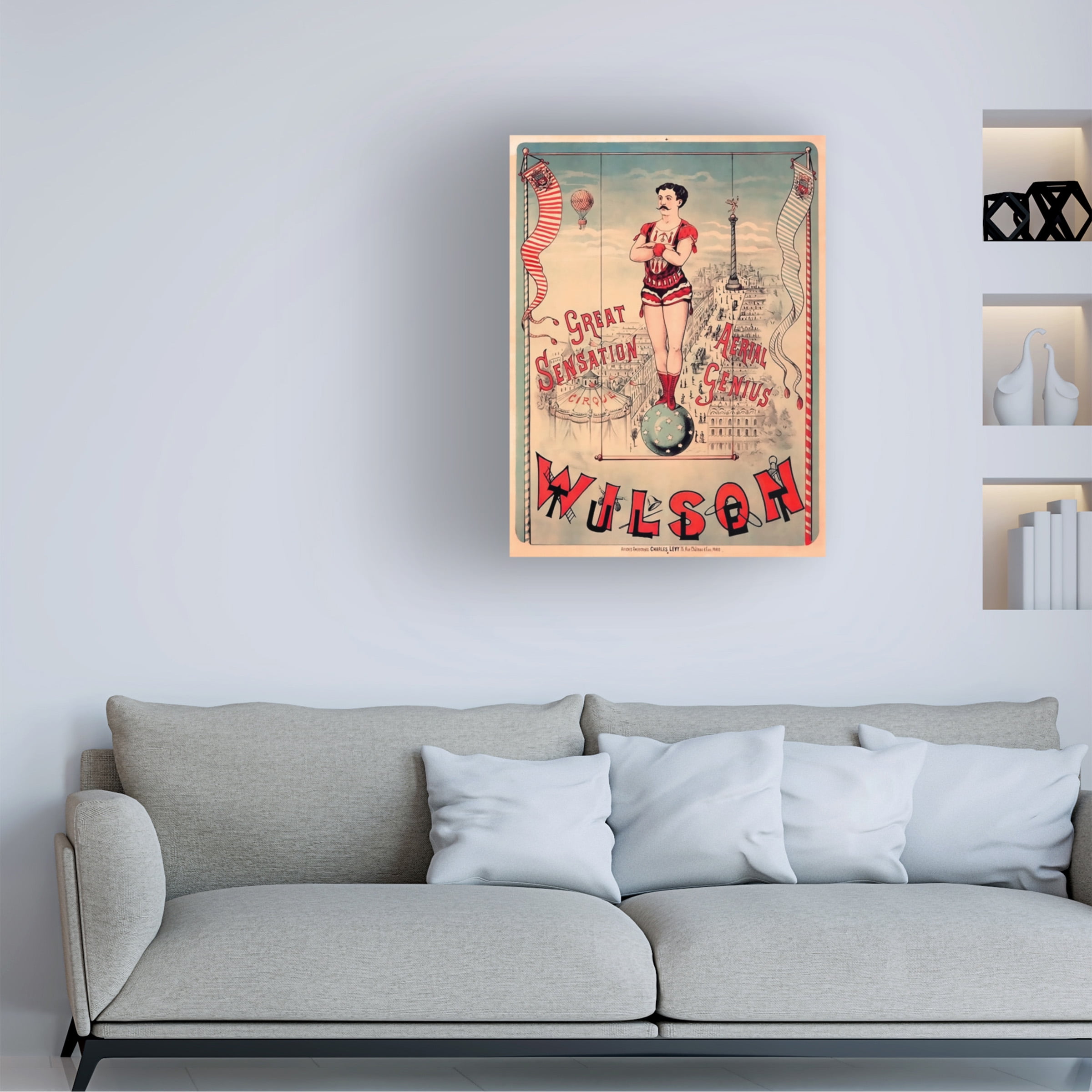Trademark Fine Art 'Circus 1889' Canvas Art by Vintage Lavoie