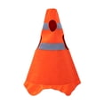 thumbnail image 5 of FASHOFT Traffic Cone Halloween For Women Funny Cosplay Outfit Full Set For Masquerade Dress Up Party Stage Show Role Play Attire Halloween B, 5 of 5