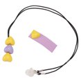 thumbnail image 4 of Soporte De Ayuda Para Sordos, Cordón De Ayuda Para Sordos Amarillo Y Morado Con Lazo De Silicona Para Personas Mayores, 4 of 7