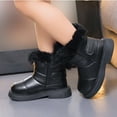 thumbnail image 6 of Jkety Girls Fall Boots Boots Gift for Girl's Winter Snow Boots Warm Short Fashion Boot(Toddler/Little Kid) Black,12, 6 of 7