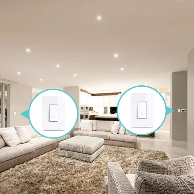 Kasa Smart 3 Way Switch HS210, Needs Neutral Wire, 2.4GHz Wi-Fi