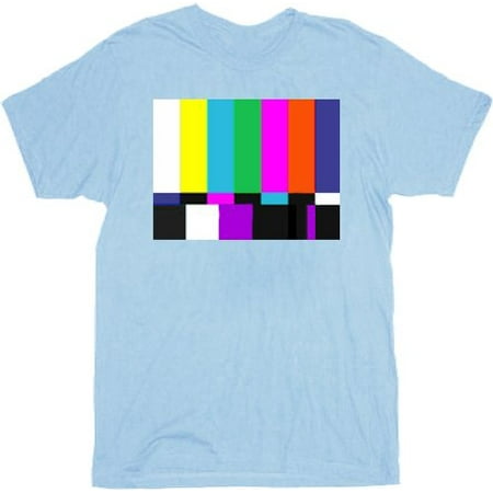 Light Blue Adult Shirt - The Big Bang Theory Sheldon Test Pattern Light Blue Adult T-shirt