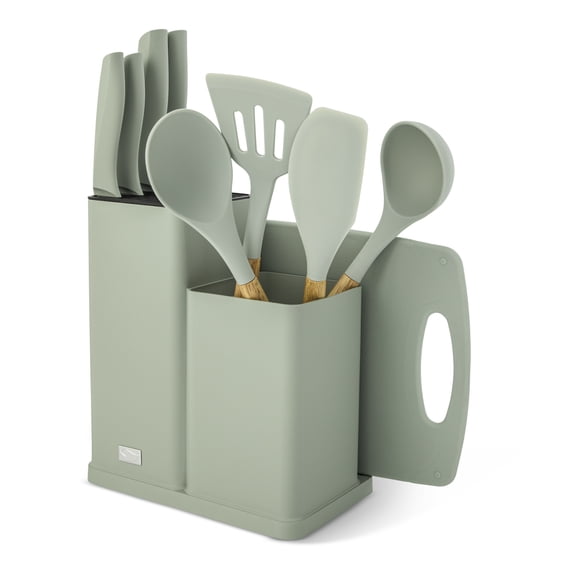 Elements by Thyme & Table 10-Piece Green Kitchen Solution Set Green