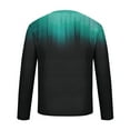 thumbnail image 4 of Mens Big and Tall T Shirts S-5X Plus Size Long Sleeve Crewneck Pullover T-Shirts Casual Basic Gradient Printed Comfort Regular Tops Tshirts, 4 of 5