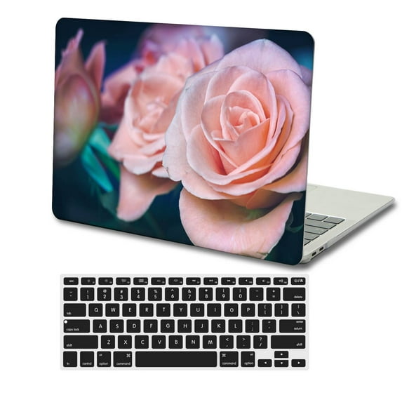 KSK KAISHEK Hard Case Shell Cover Only for 2015/2014/2013/2012 Released Old MacBook Pro 15 inchs with Retina Display No CD-ROM, No USB-C + Black Keyboard Cover Model: A1398 Flower 1406