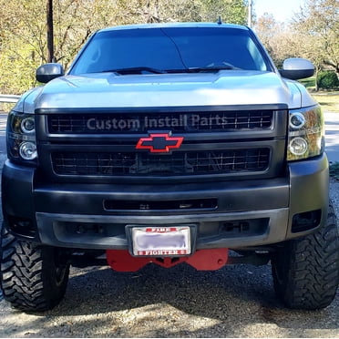 Gloss Black Front Bowtie Emblem For 2016-2018 Silverado 1500, Colorado, Sierra