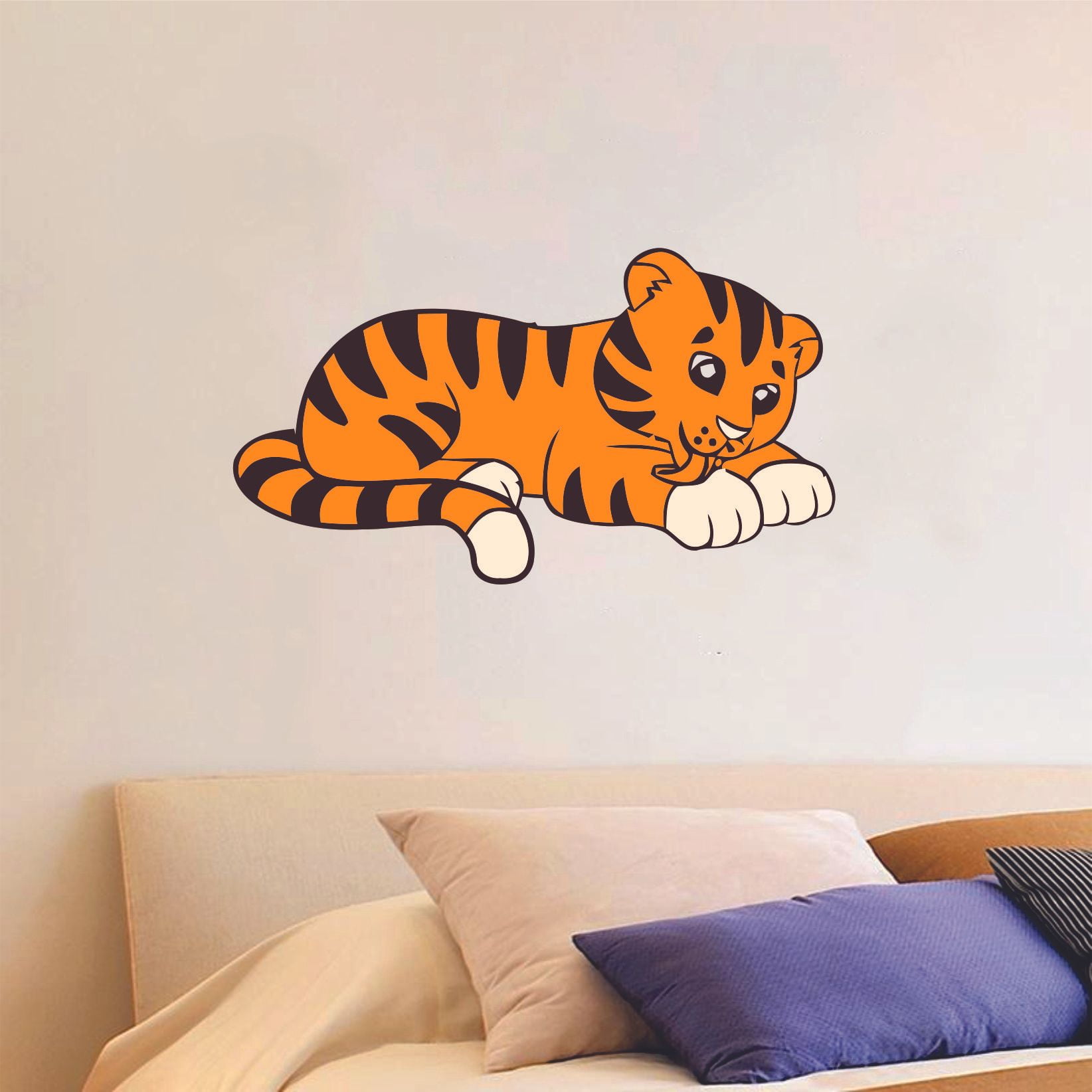 TIGERS DECALS STICKERS CAR WALLS FURNITURE ANY USE ZOO ANIMALS CHILDS KIDS 