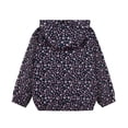 thumbnail image 2 of MADHERO Boys Girls Rain Jacket Lightweight Long Sleeve Windbreaker Navy Pink Floral 10, 2 of 5