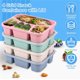 thumbnail image 1 of Contenedores de pasta Asija, paquete de 4, contenedores para refrigerios infantiles con tapa, caja bento de 4 compartimentos, contenedor apilable para refrigerios y almuerzos., 1 of 1