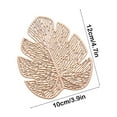 thumbnail image 3 of Fiudx Tapete de Monstera, Elegante Diseño de Pvc con Estampado Dorado, Aislante Térmico para Tazas y Platos, Estilo Único de Arte Hueco, Decoración de Mesa, Uso Doméstico, Idea de Regalo, Regalo para, 3 of 6