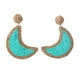thumbnail image 3 of 1 par de pendientes Retro de verano en forma de luna, joyería colgante para novias, accesorio colgante para el hogar, fiesta en la playa al aire Ropa, zapatos y accesorios Miscelánea Verde claro Qarigey  AP011242-06, 3 of 6