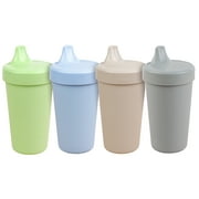 Re-Play 4pk No-Spill Sippy Cups, Made in USA, Made from Recycled Milk Jugs, Eco