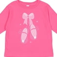 thumbnail image 4 of Inktastic Ballerina Pink Ballet Slippers Girls Long Sleeve Toddler T-Shirt, 4 of 5